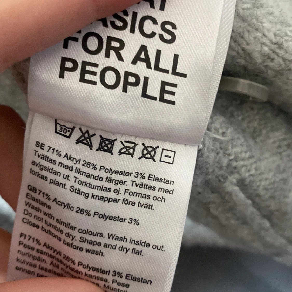 Ljusgrå kofta från 157, storlek S - 3