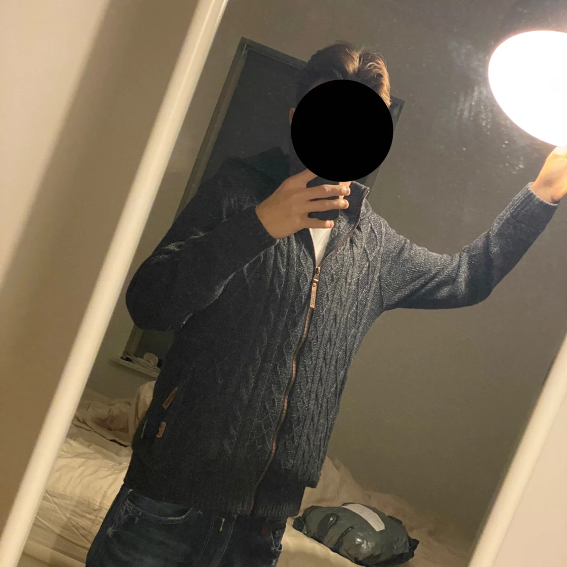 Mörkgrå cardigan  - 2