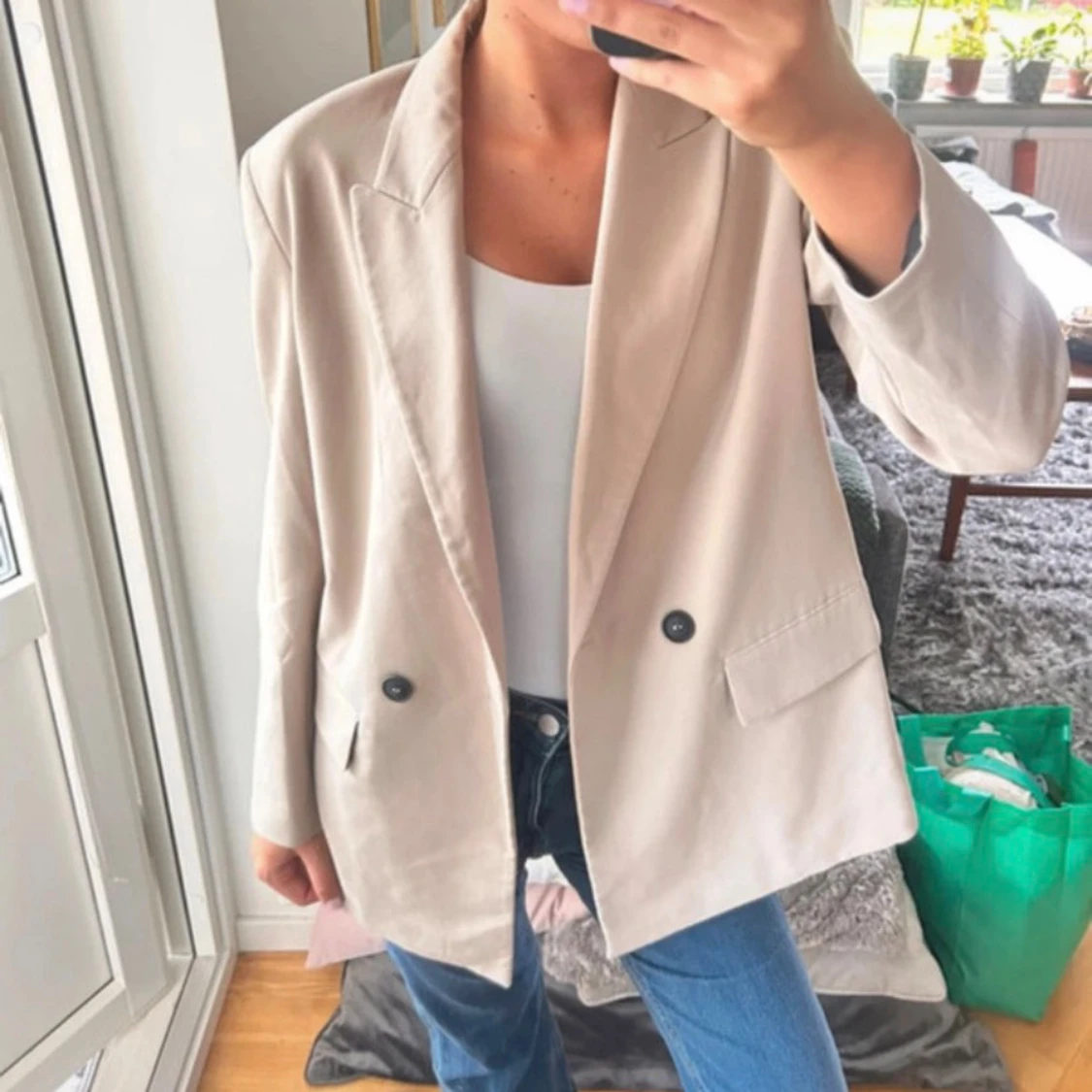 Beige kavaj/blazer