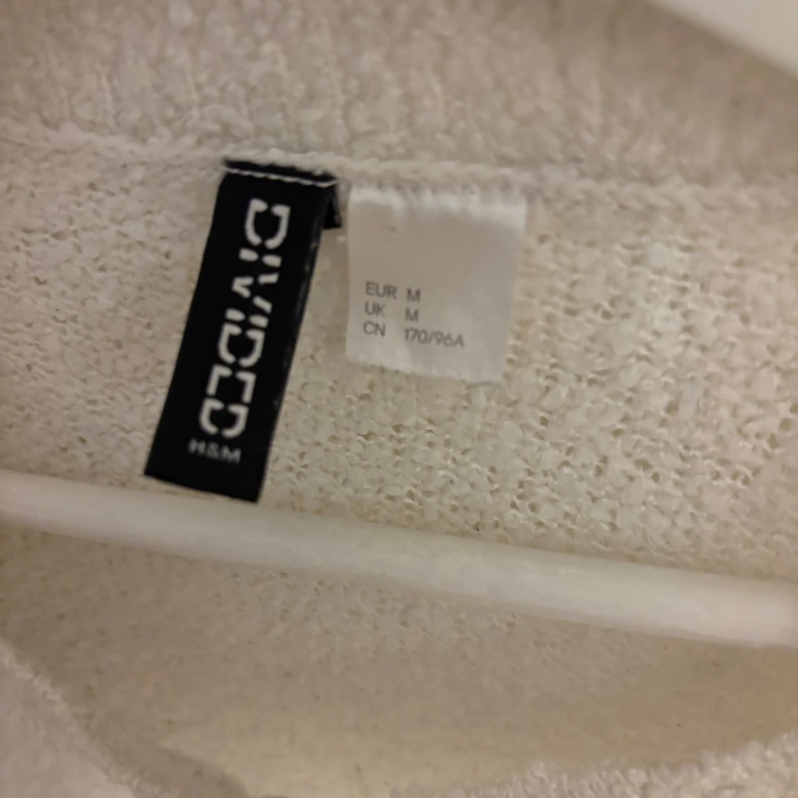 Vit stickad tröja från H&M Divided - 1