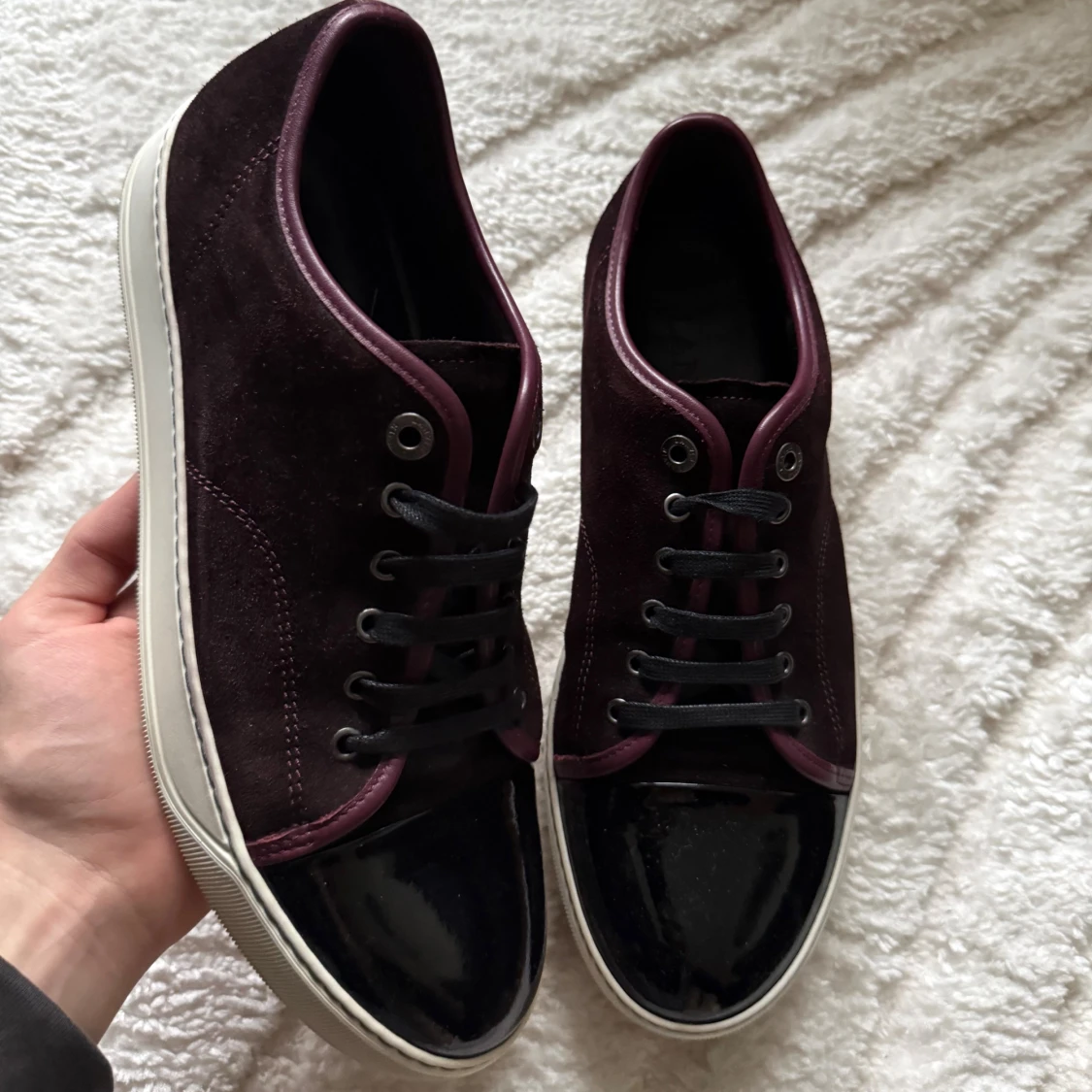Lanvin Cap Toe Burgundy