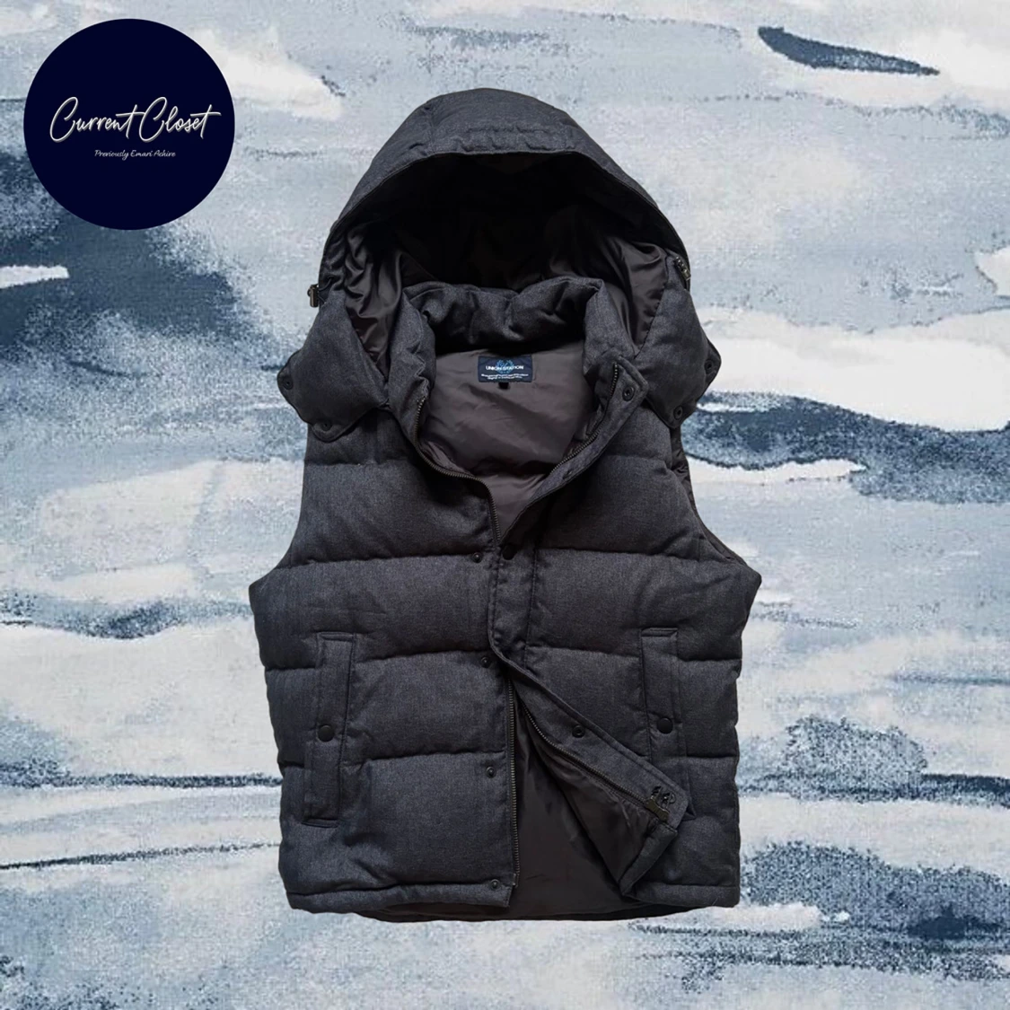 Mörkgrå dunväst från Union Station