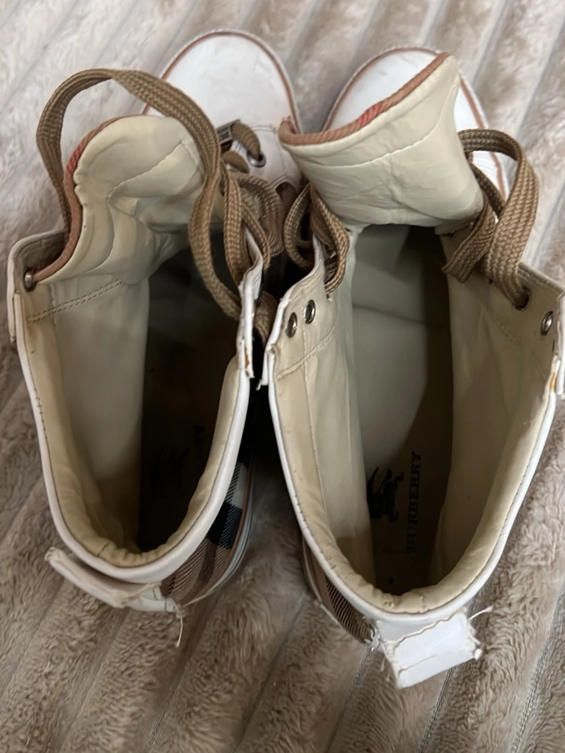 Burberry rutig high-top sneakers - 3
