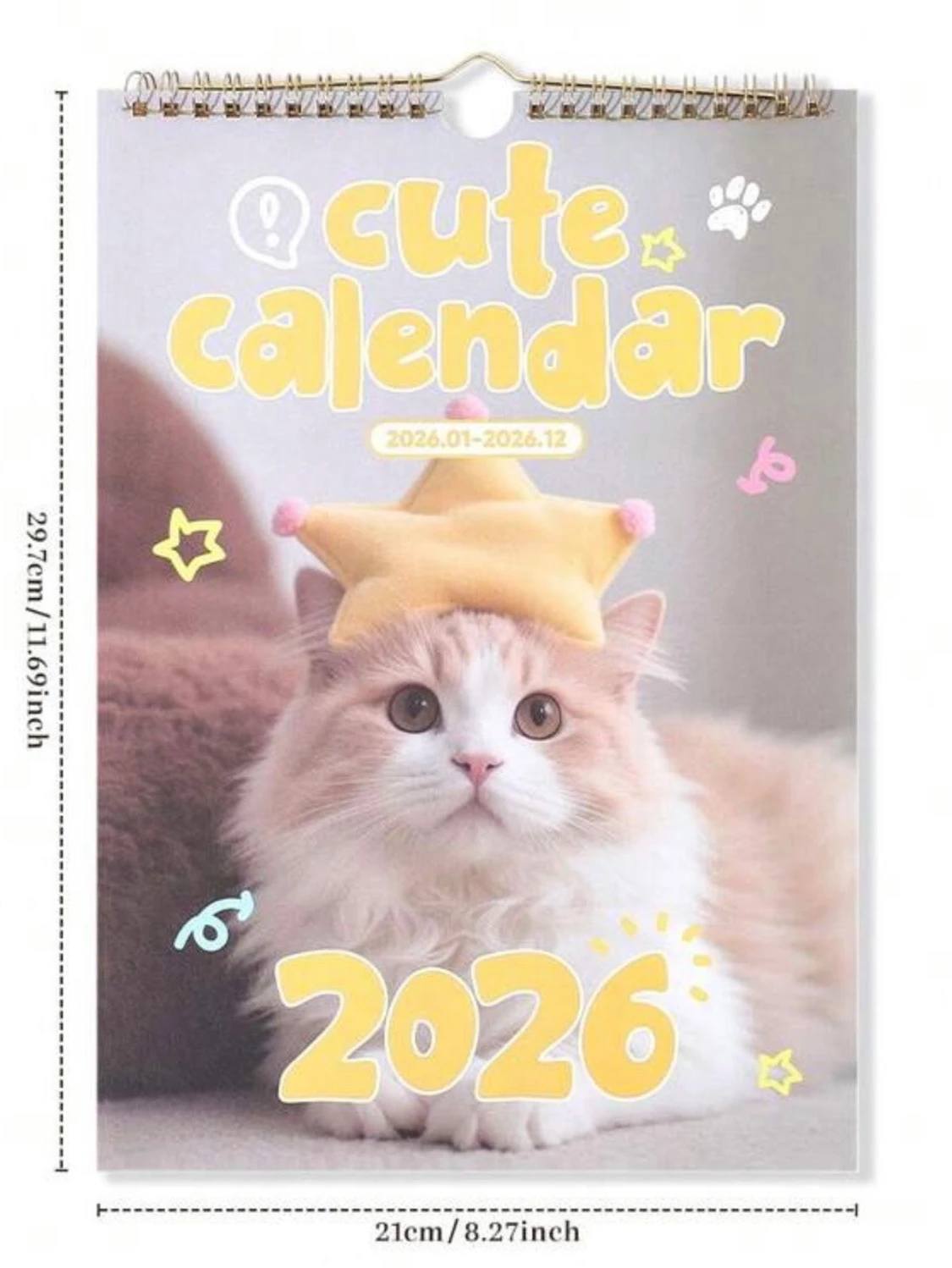Calender 2026 djur , katten