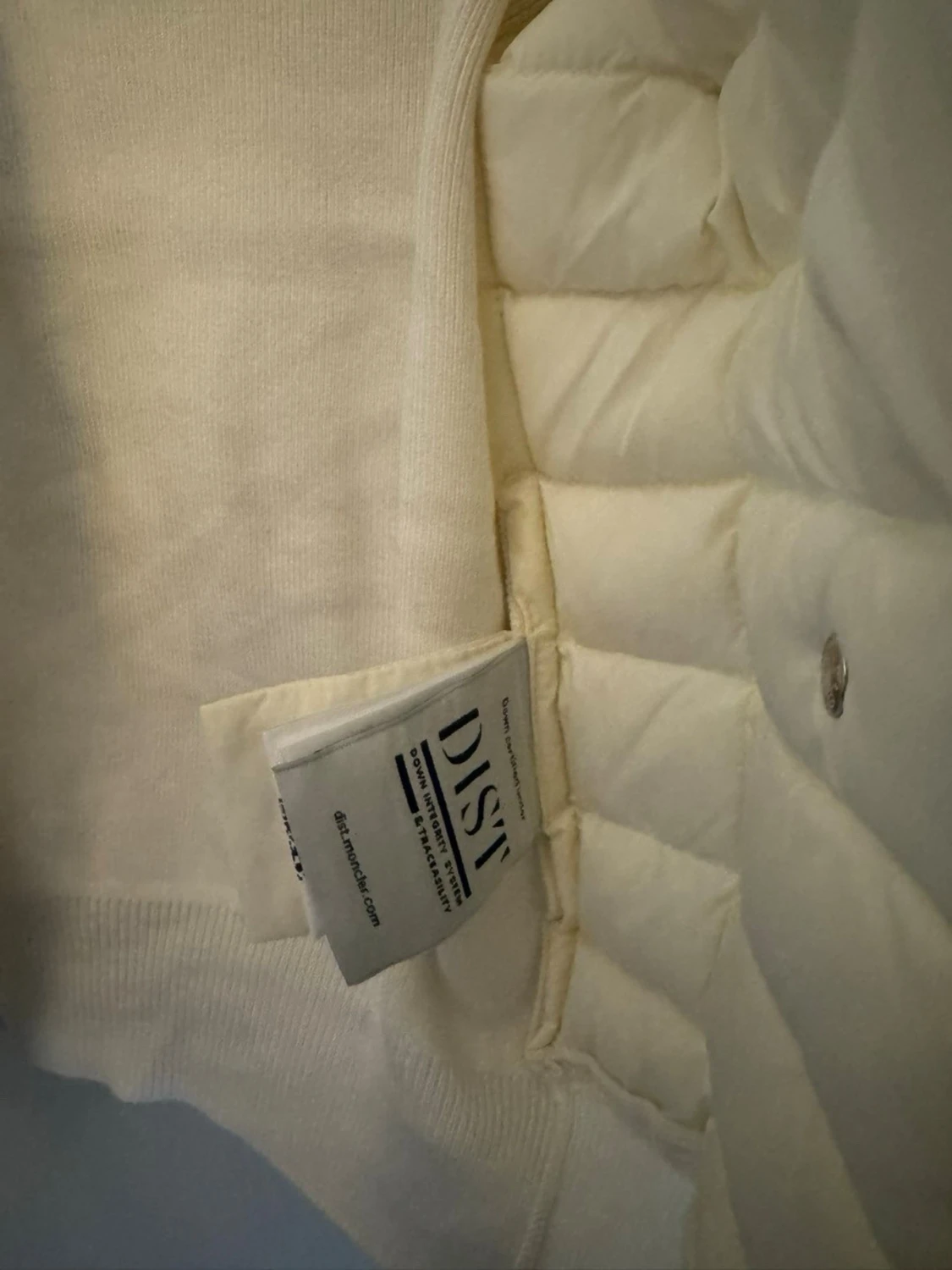  Fin vit Moncler cardigan  - 5