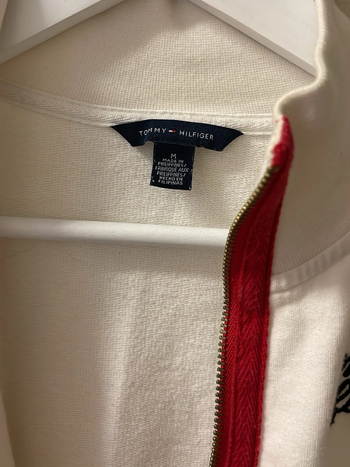 Vit ziptröja från Tommy Hilfiger - 1