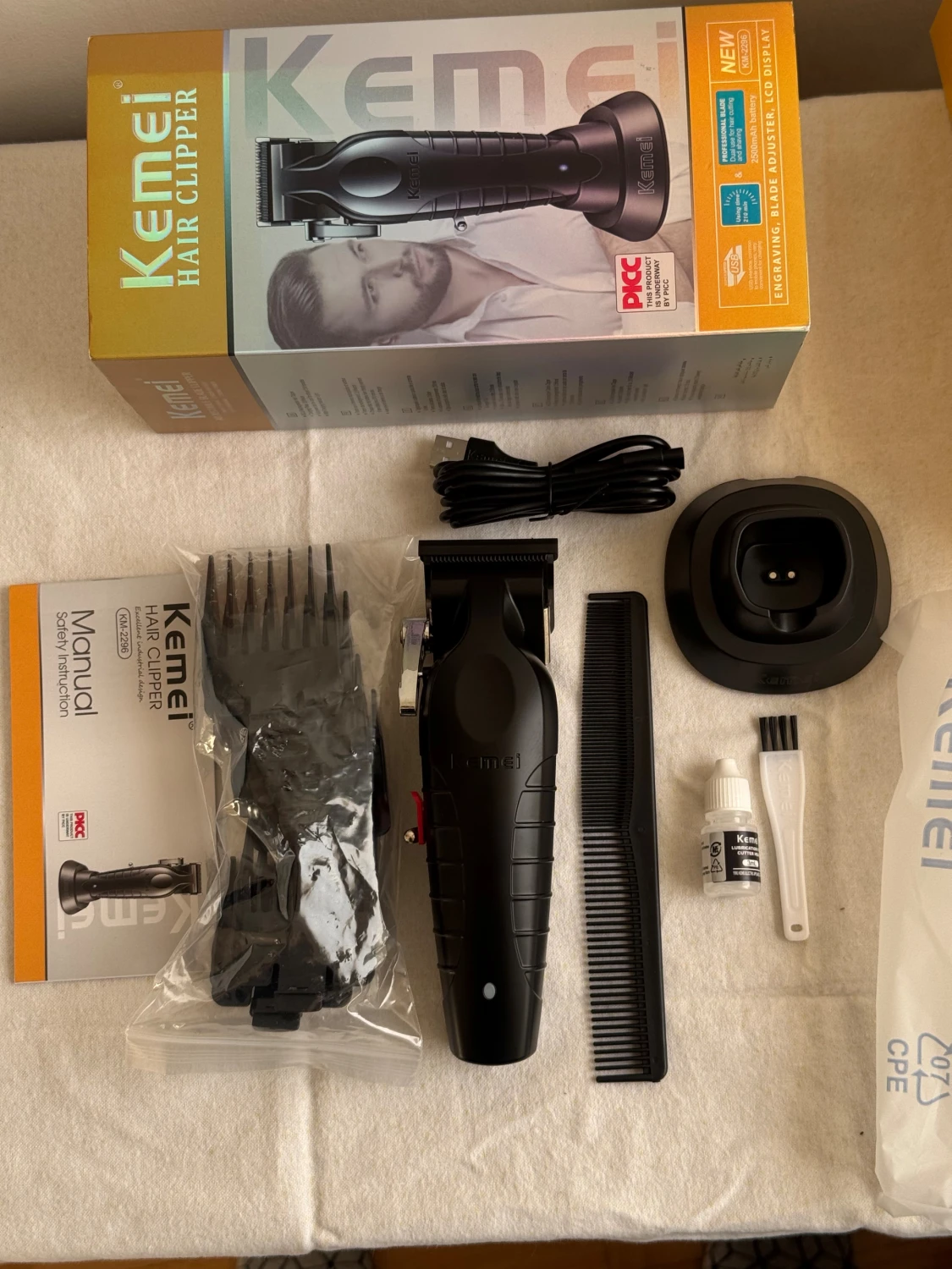 Kemei hår klipper