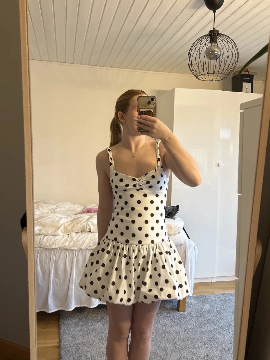 Jätte populär prickig zara klänning  - 1