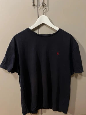 Blå t-shirt från  Ralph Lauren - Klassisk blå t-shirt från Polo Ralph Lauren i mycket bra skick.                                                              Storlek L.                                                                           Nypris=1000 vårt pris=199