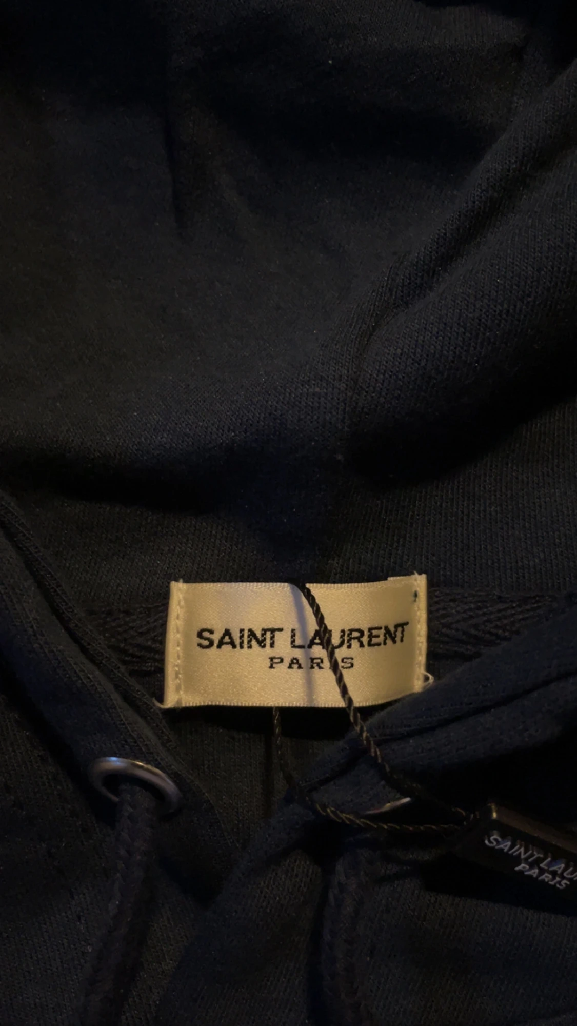 Mörkblå Saint Laurent hoodie - 1