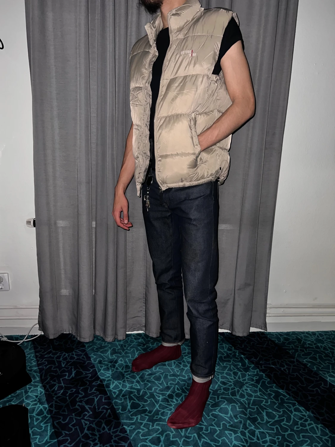 Beige dunväst från Outdoor - 3