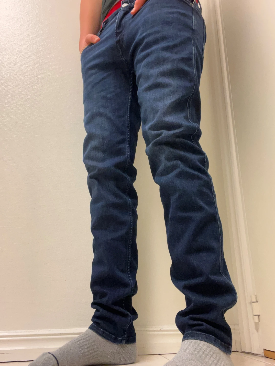 Replay Anbass mörkblå jeans