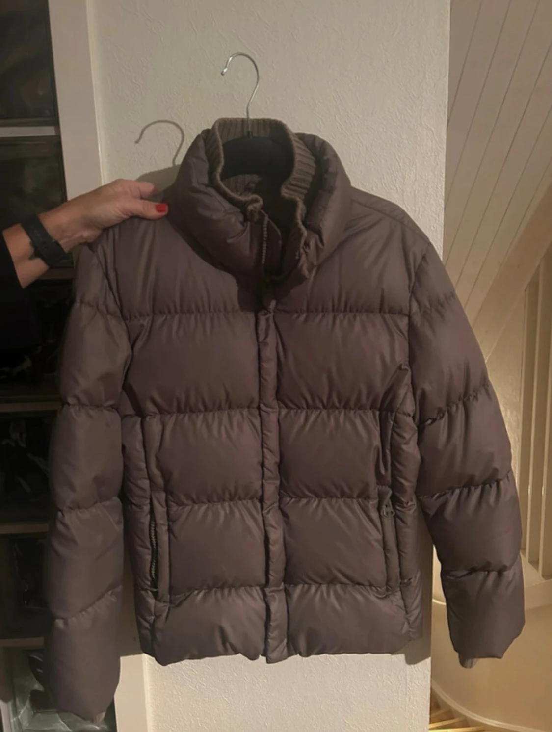 Brun pufferjacka 