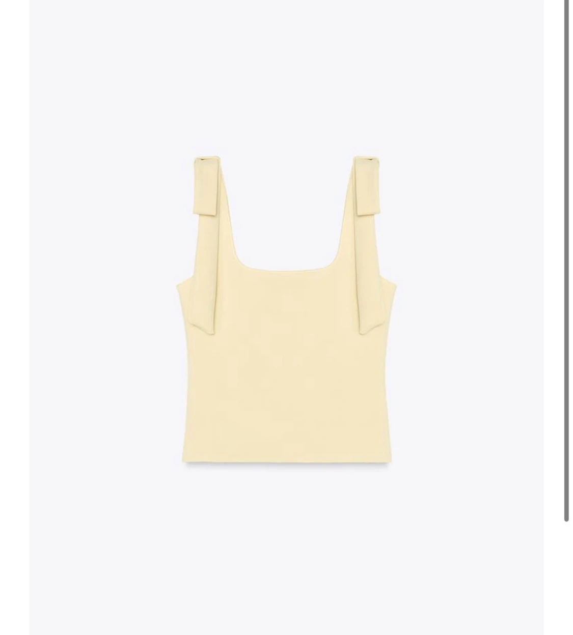 Gult linne med breda axelband