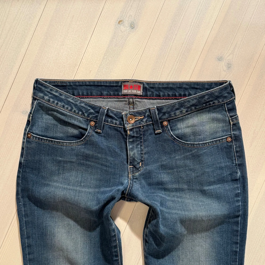 Lågmidjade bootcut jeans  - 4