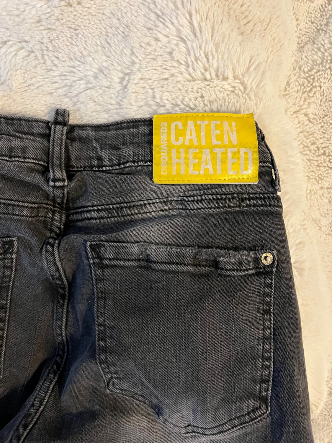 Svarta Dsquared2 jeans med färgstänk - 3