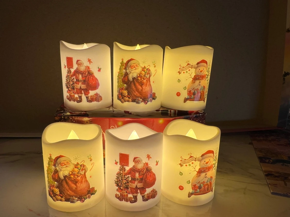 LED Jul ljus  6st små - 3