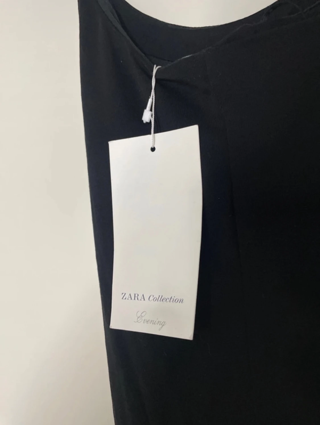 Svart asymmetrisk långklänning Zara - 3