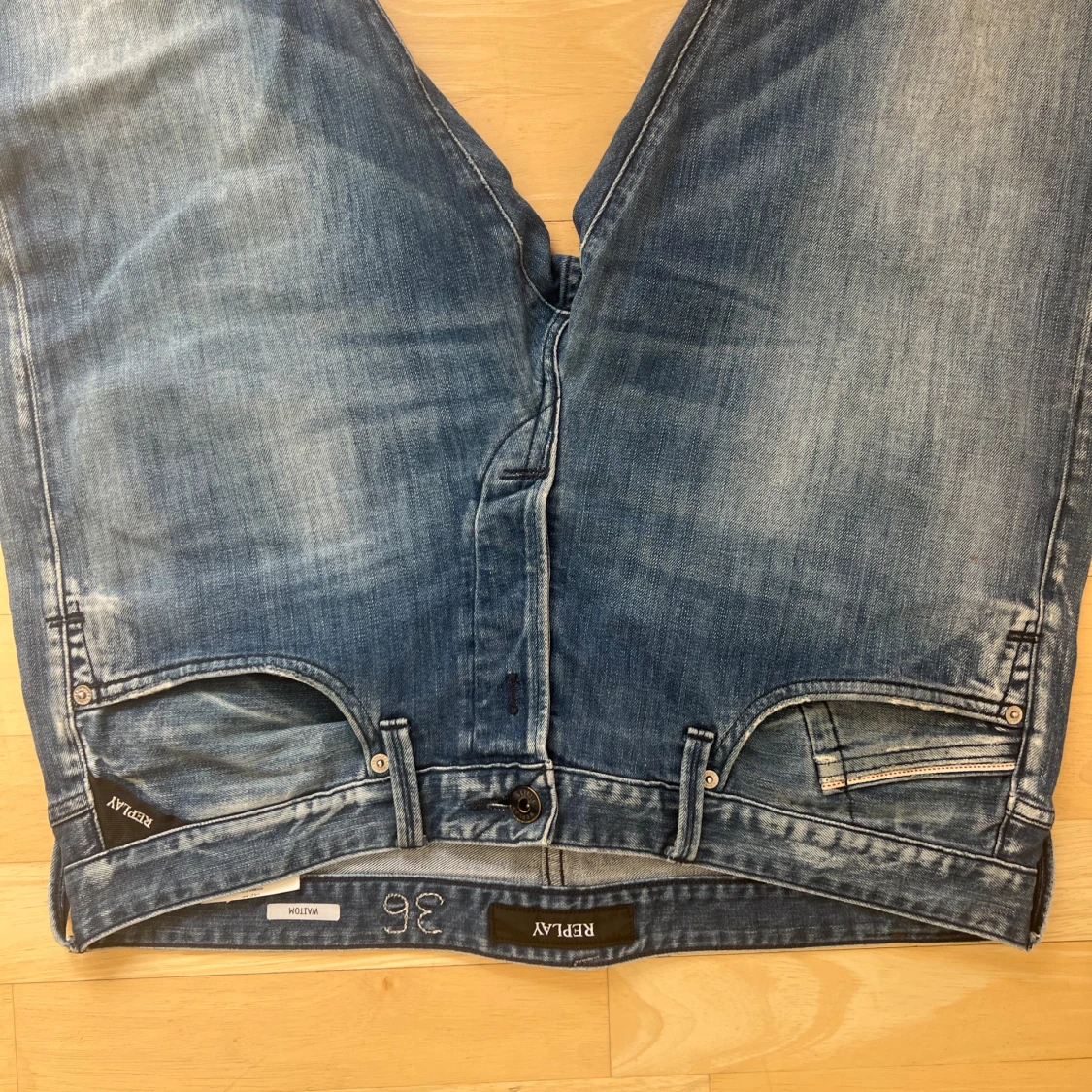 Blå Replay jeansbyxor herr - 1