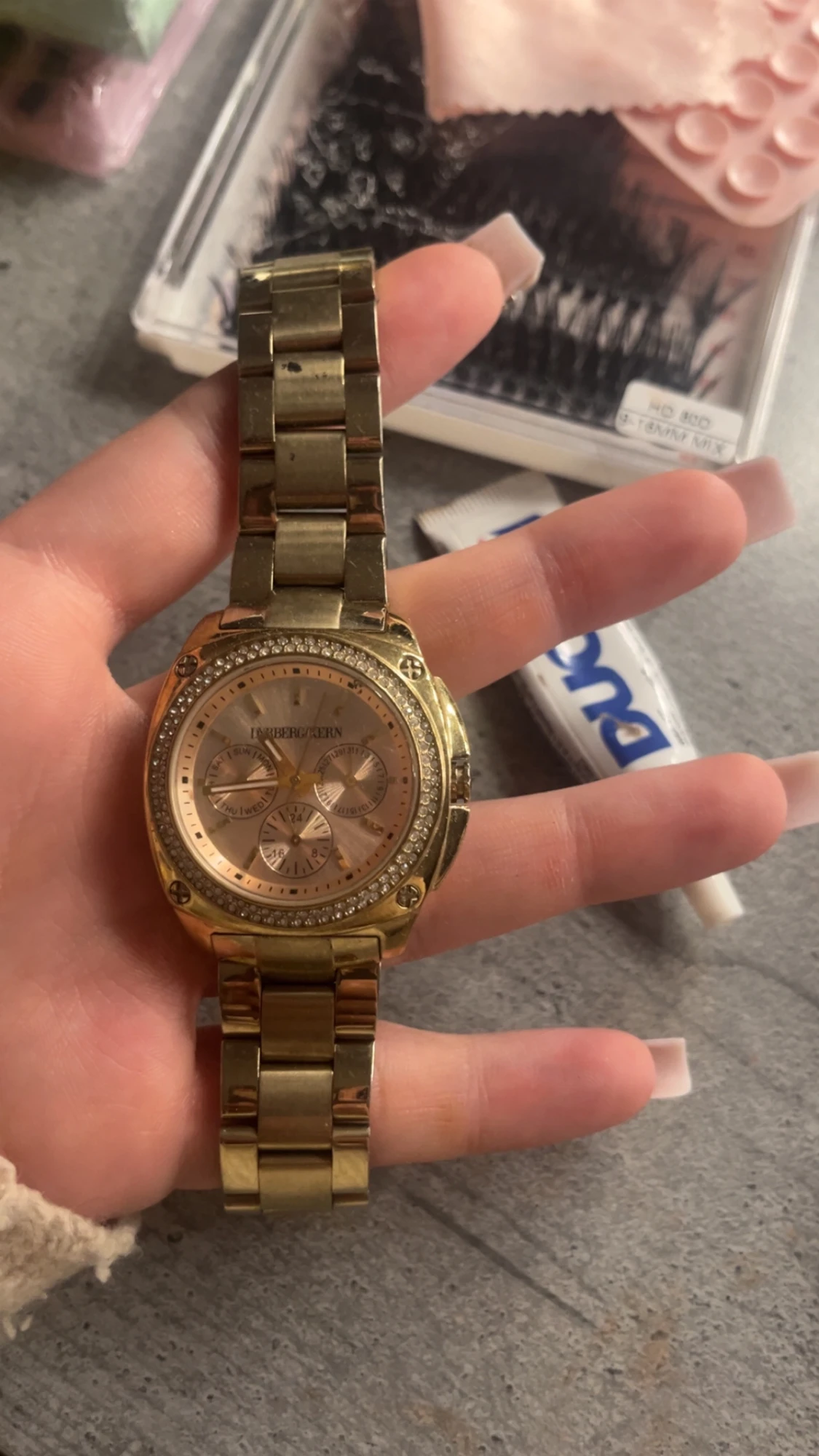 Guldig klocka från Forberg&ern