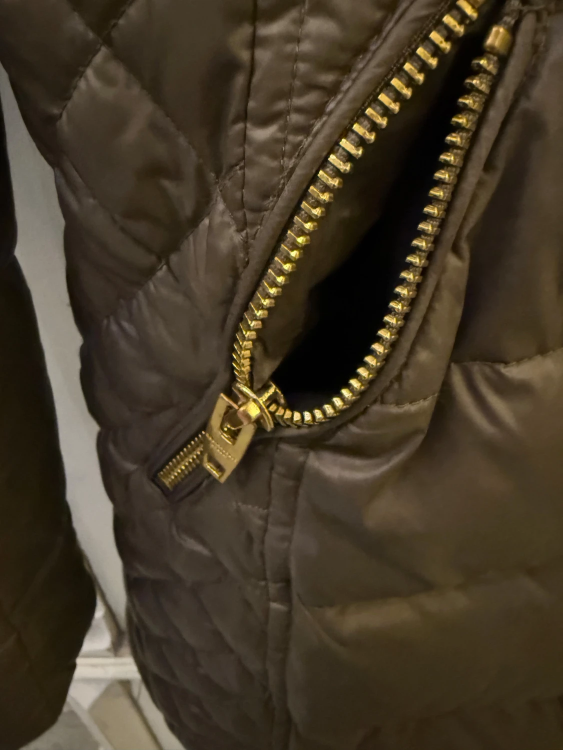 Brun quiltad pufferjacka Rockandblue - 3