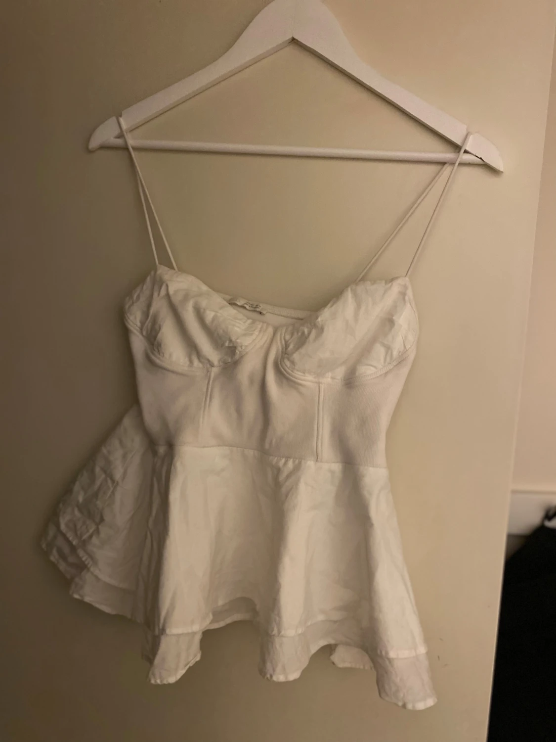 Vit linnetopp från Zara