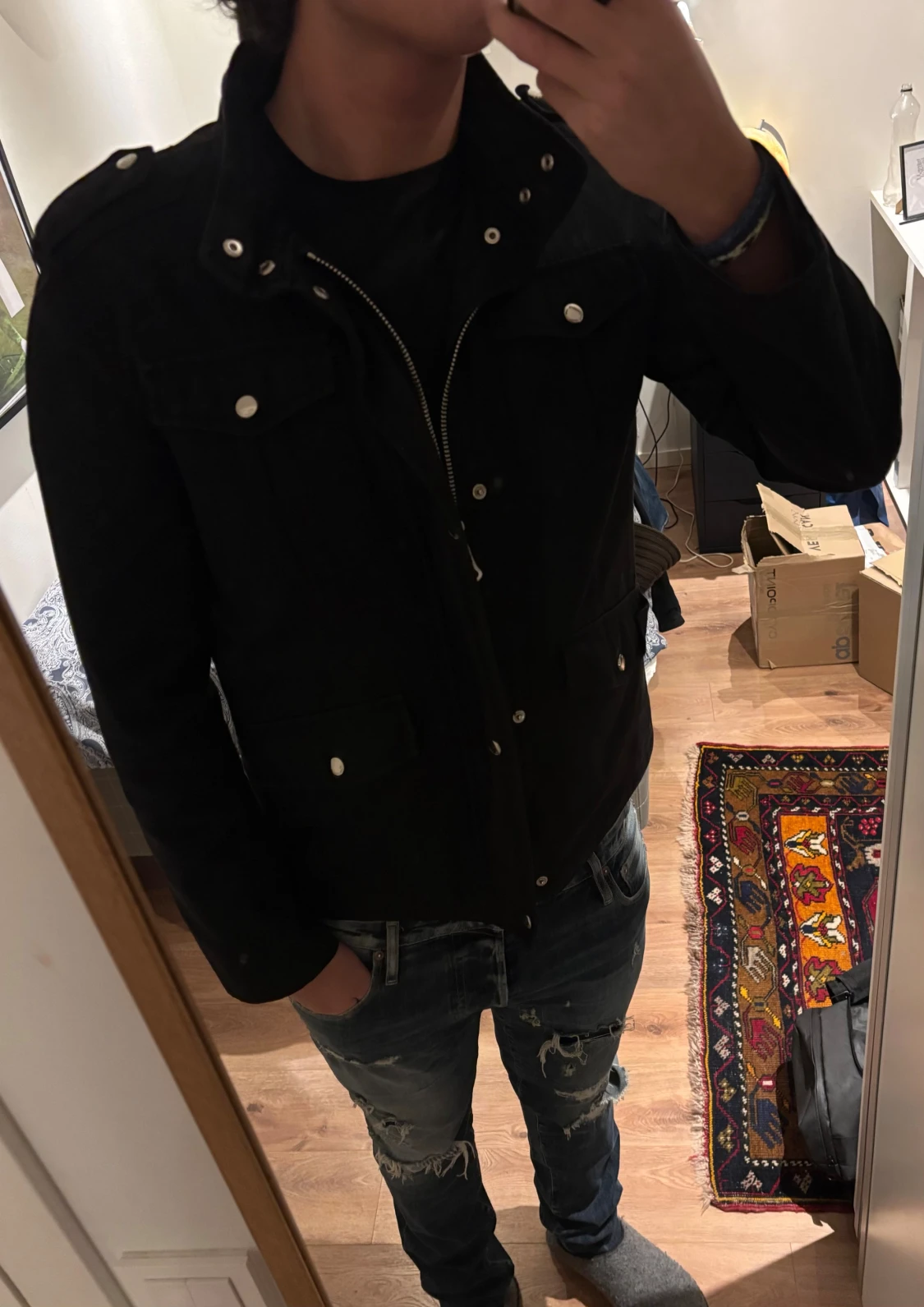 Field Jacket Svart - 2