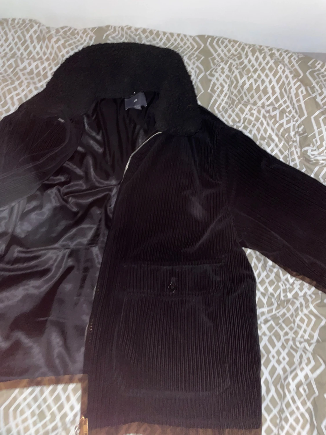 Svart manchesterjacka från H&M XXL - 2