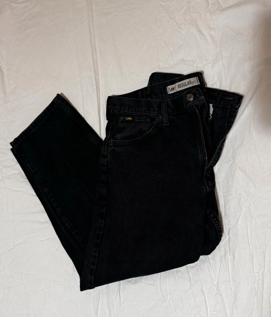 Svarta jeans från Lee Regular Fit