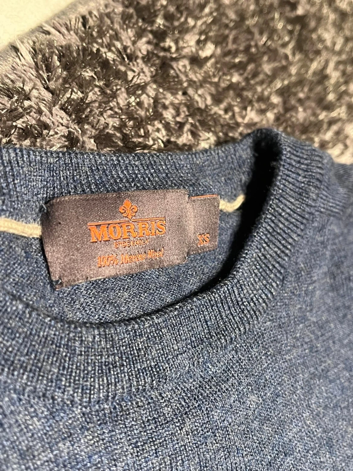 Blå stickad tröja från Morris XS - 2