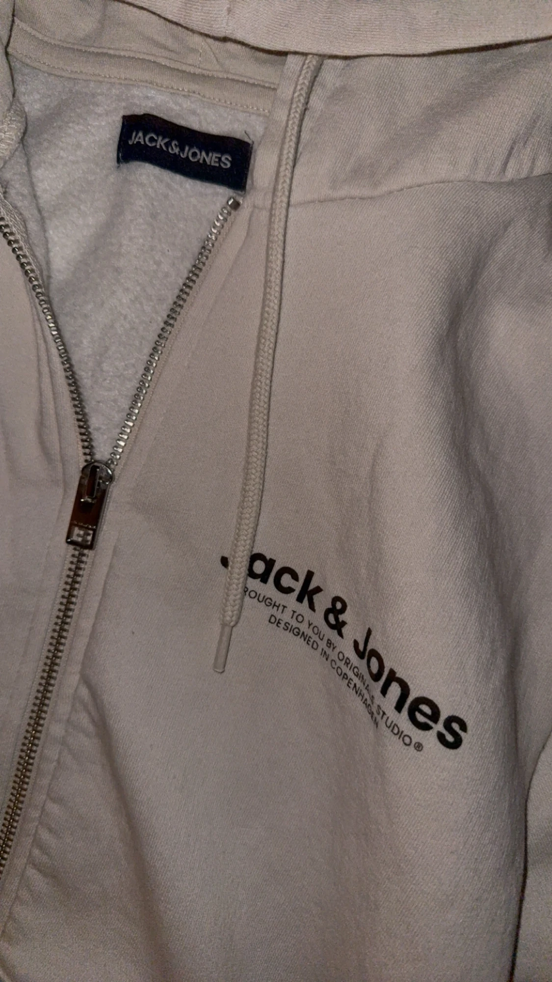 Beige hoodie från Jack & Jones