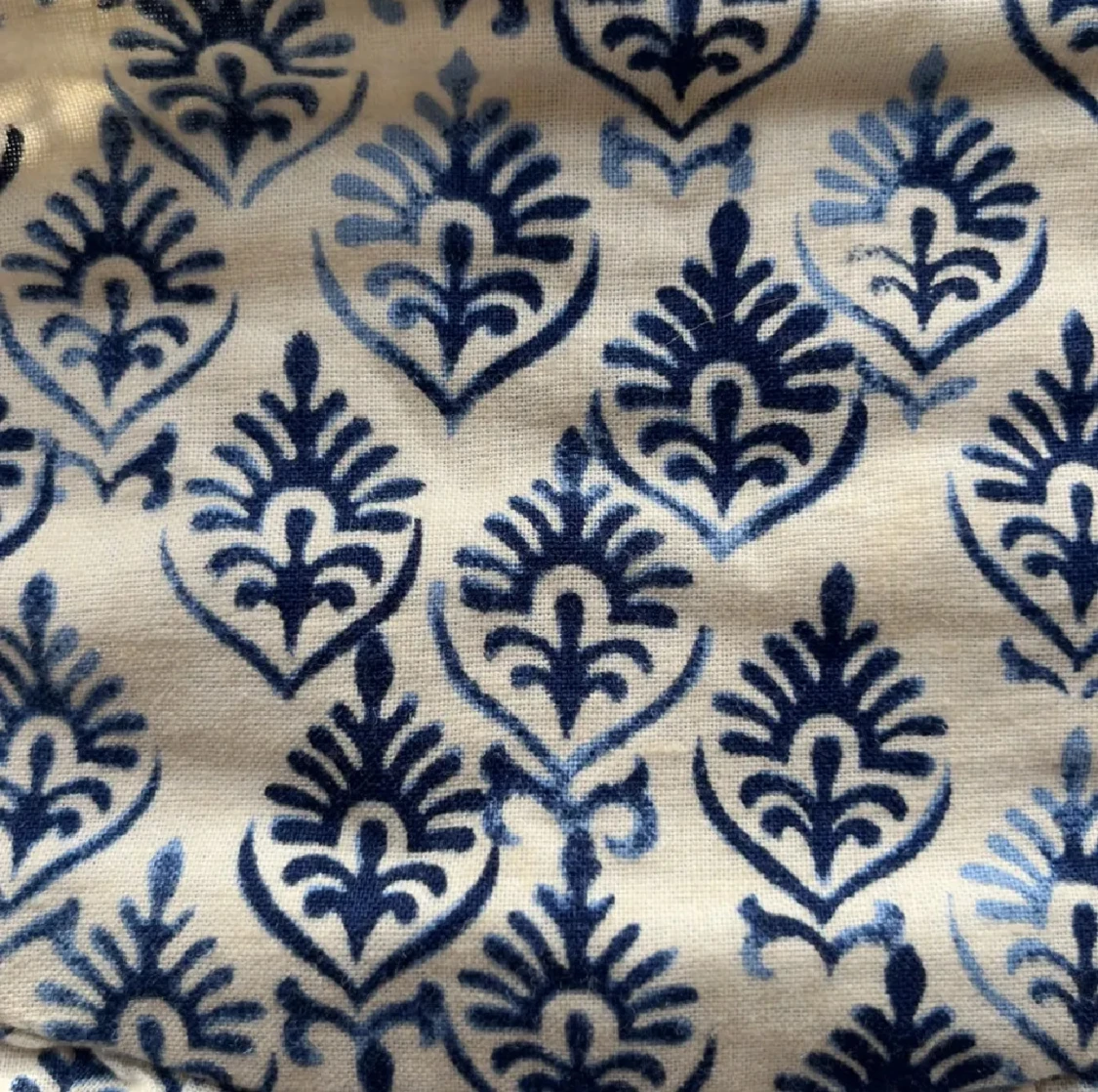 Vit och blå mönstrad kjol från Zara - 3