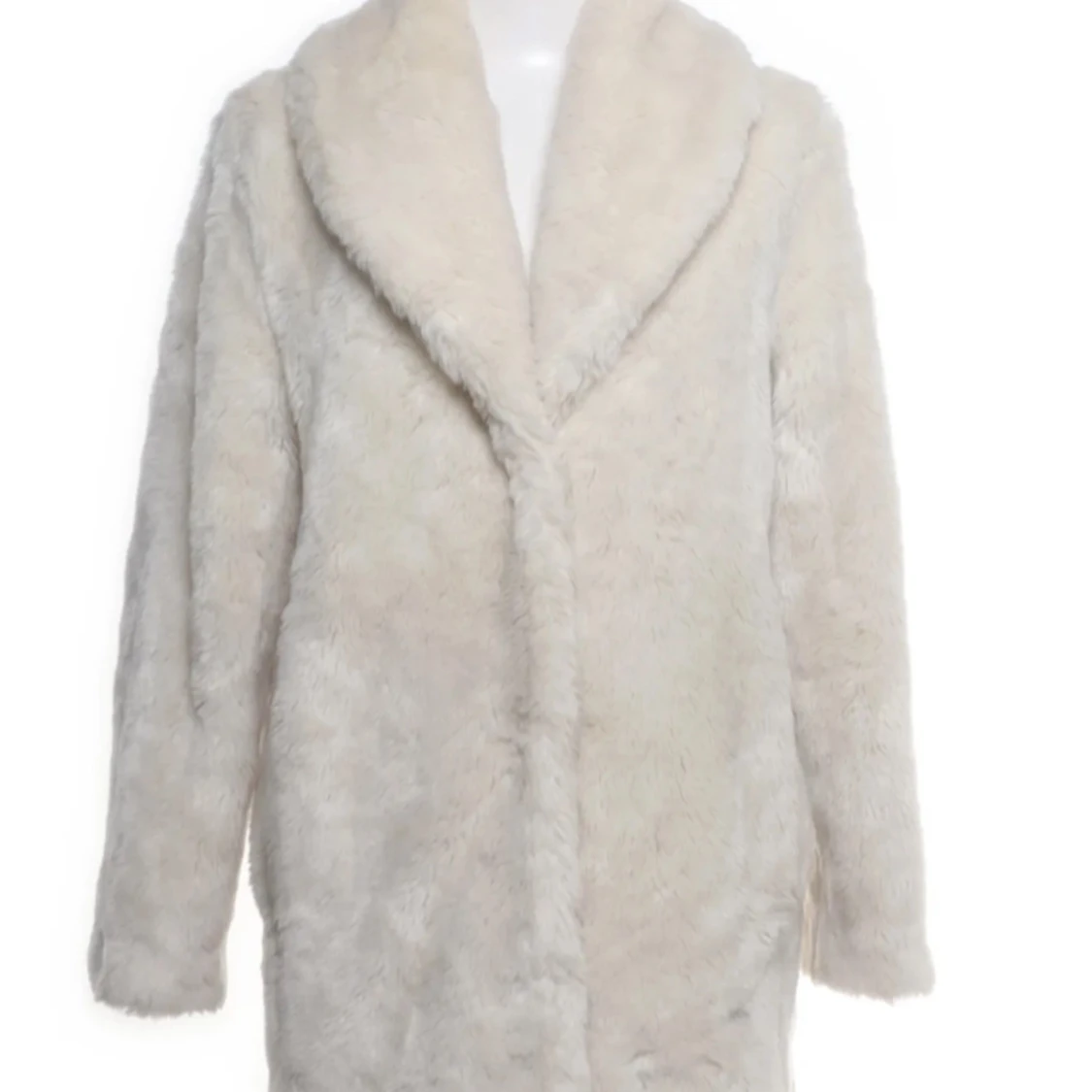 Vit pälsjacka från H&M