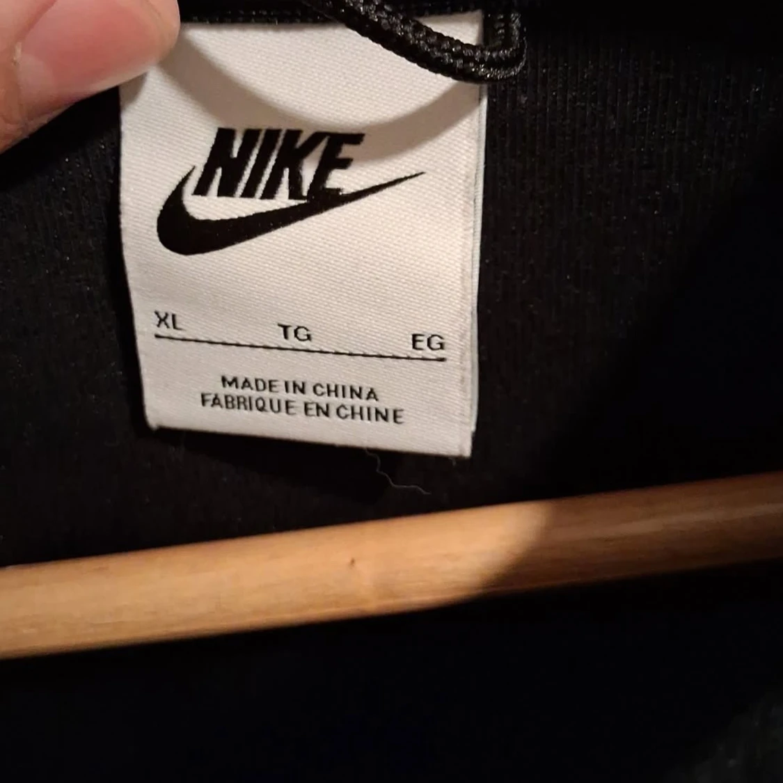 Nike hoodie svart/grå XL - 4