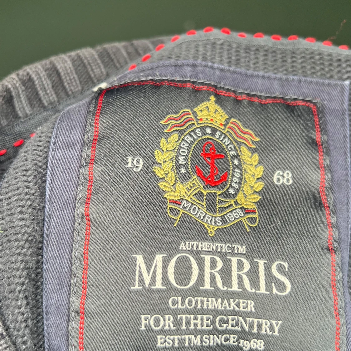 Mörkgrå stickad tröja från Morris - 2