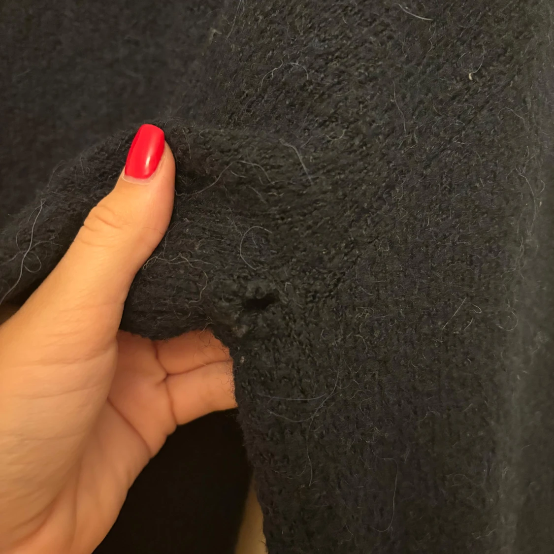 Mörkblå stickad tröja Gina Tricot - 2