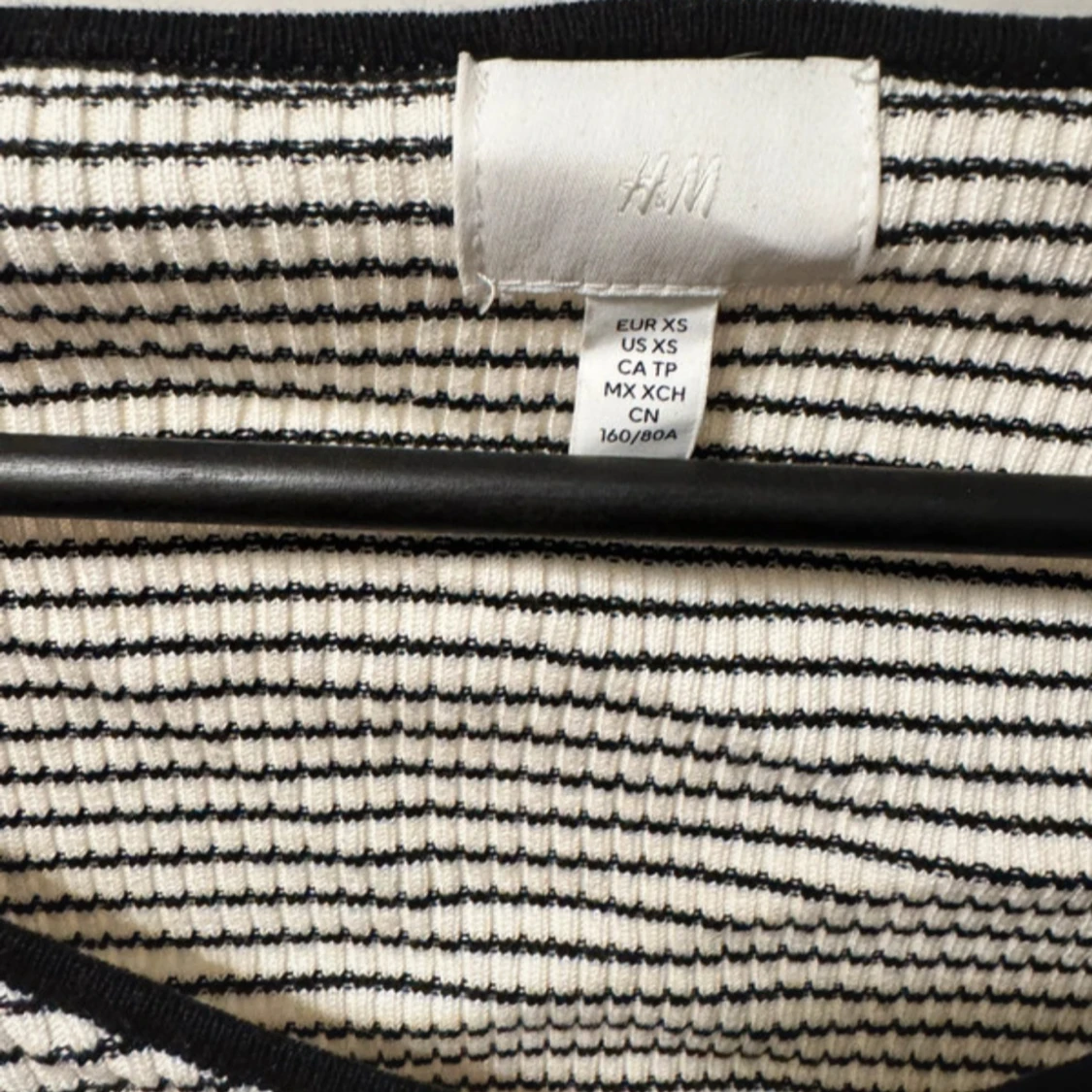 Randig långärmad topp från H&M - 1