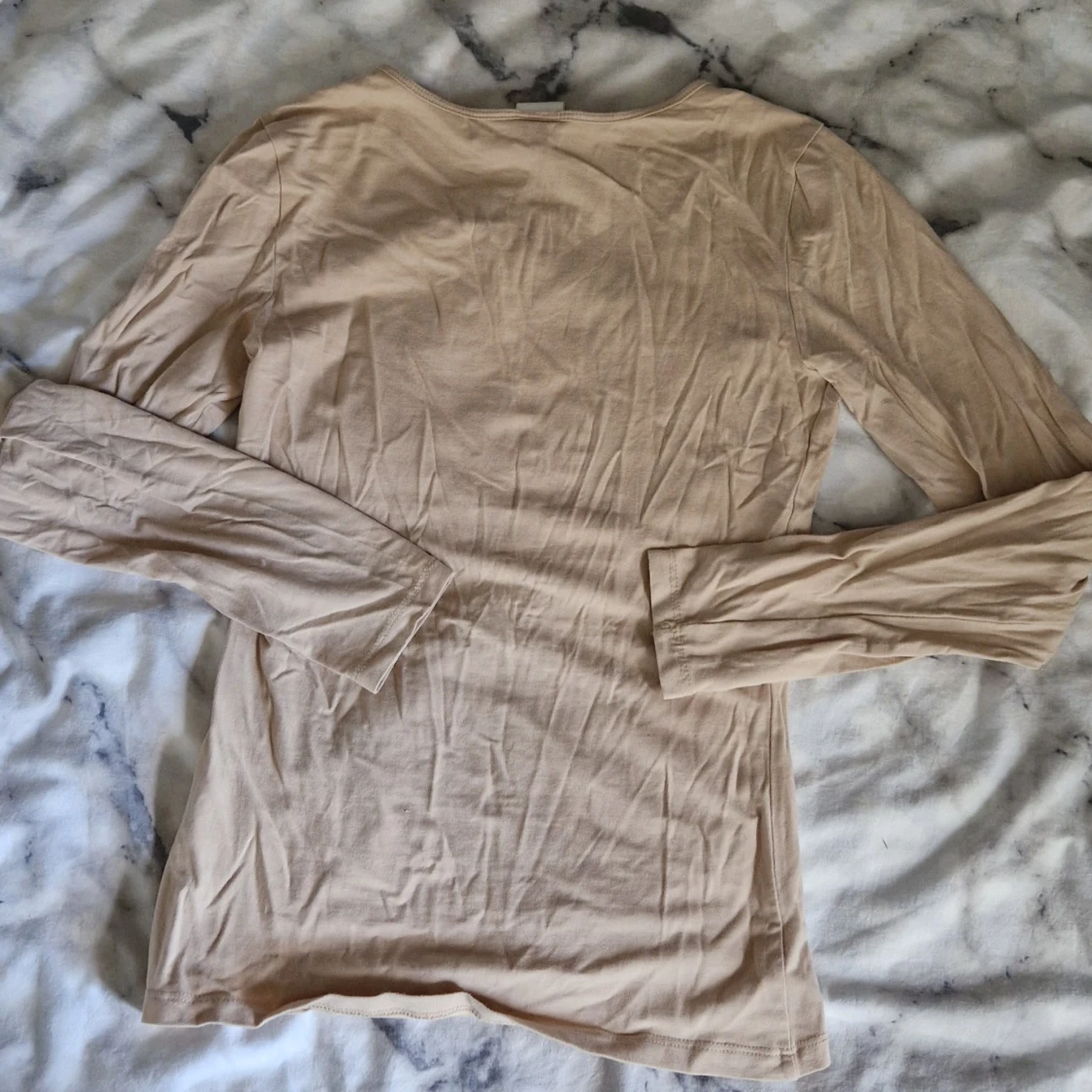 Beige långärmad topp från H&M - 2