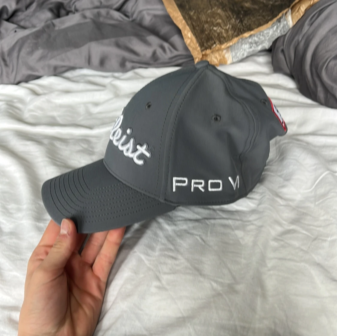 Grå Titleist PRO v1 fj keps - 3