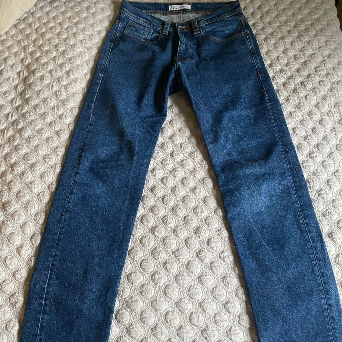 Blå raka jeans från Zara - 2