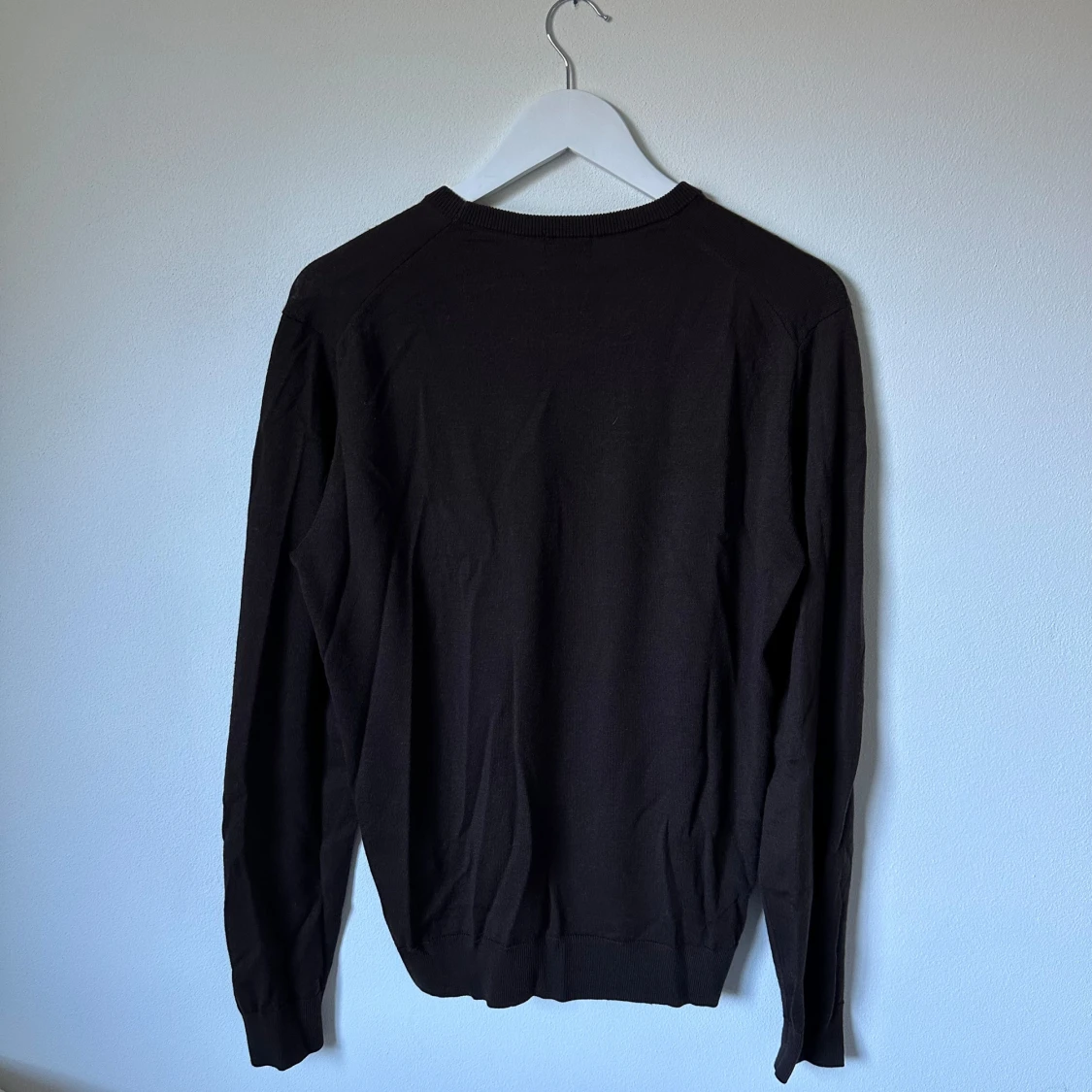 Mörkbrun ulltröja från Uniqlo, M - 1