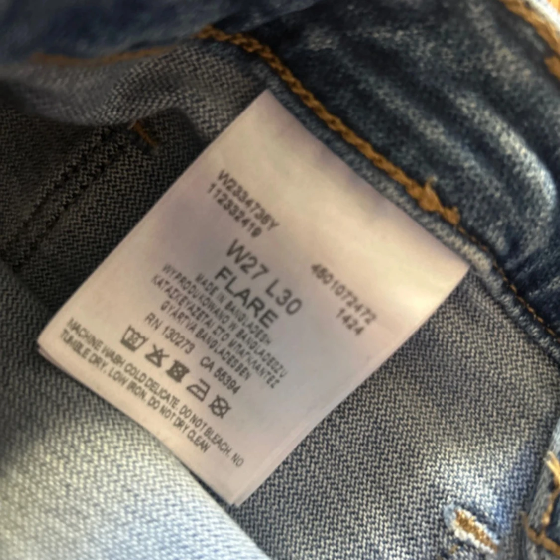 Wrangler Flare jeans blå W27 L30 - 3