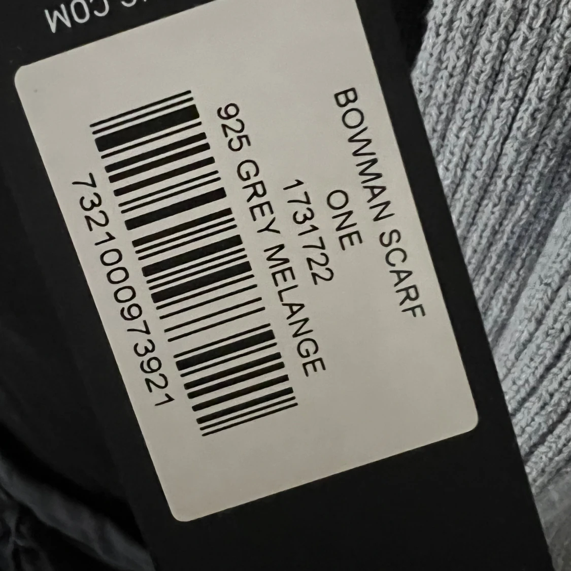 Ljusgrå ribbstickad halsduk Sail Racing - 4