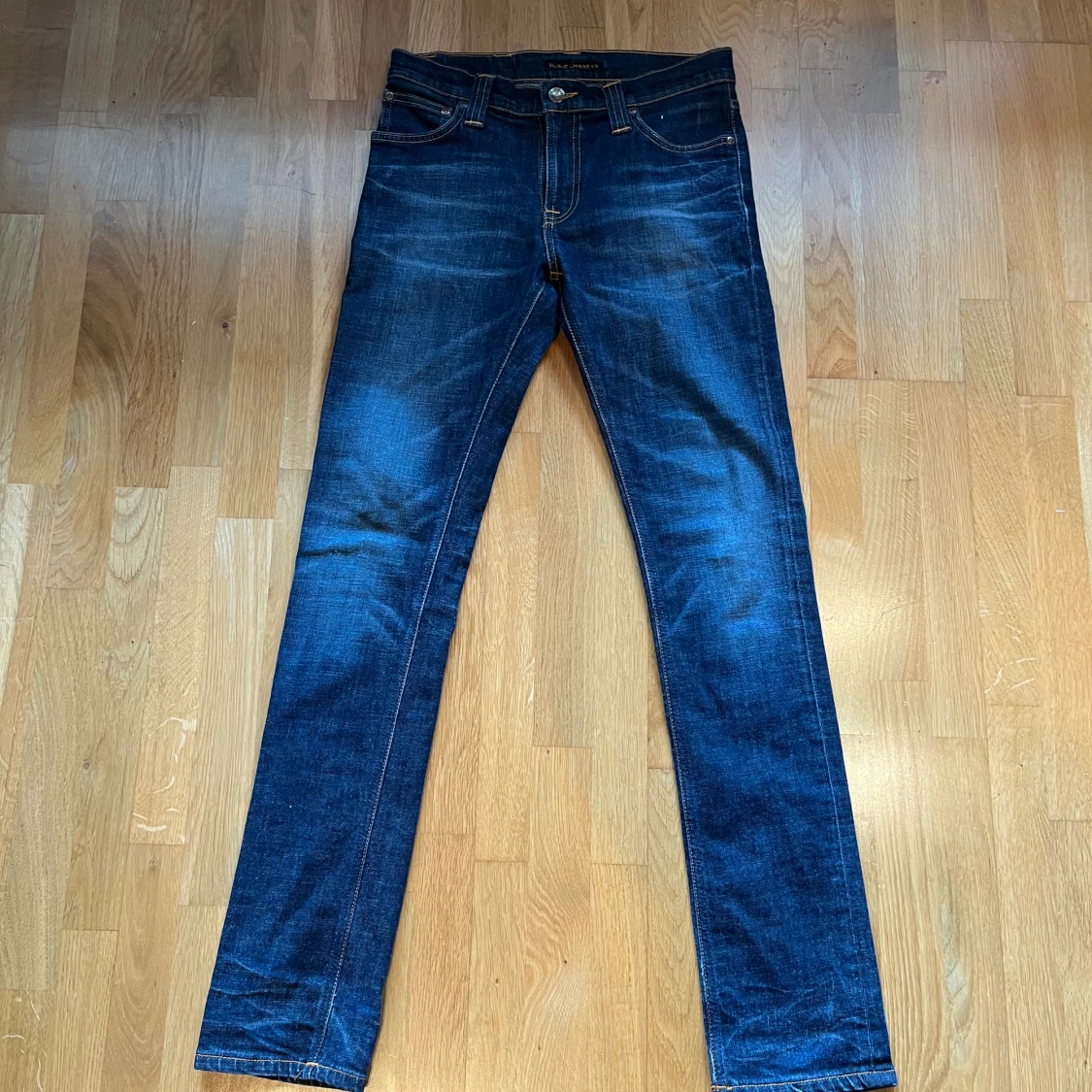 Mörkblå skinny/slim jeans från Nudie Jeans - 2