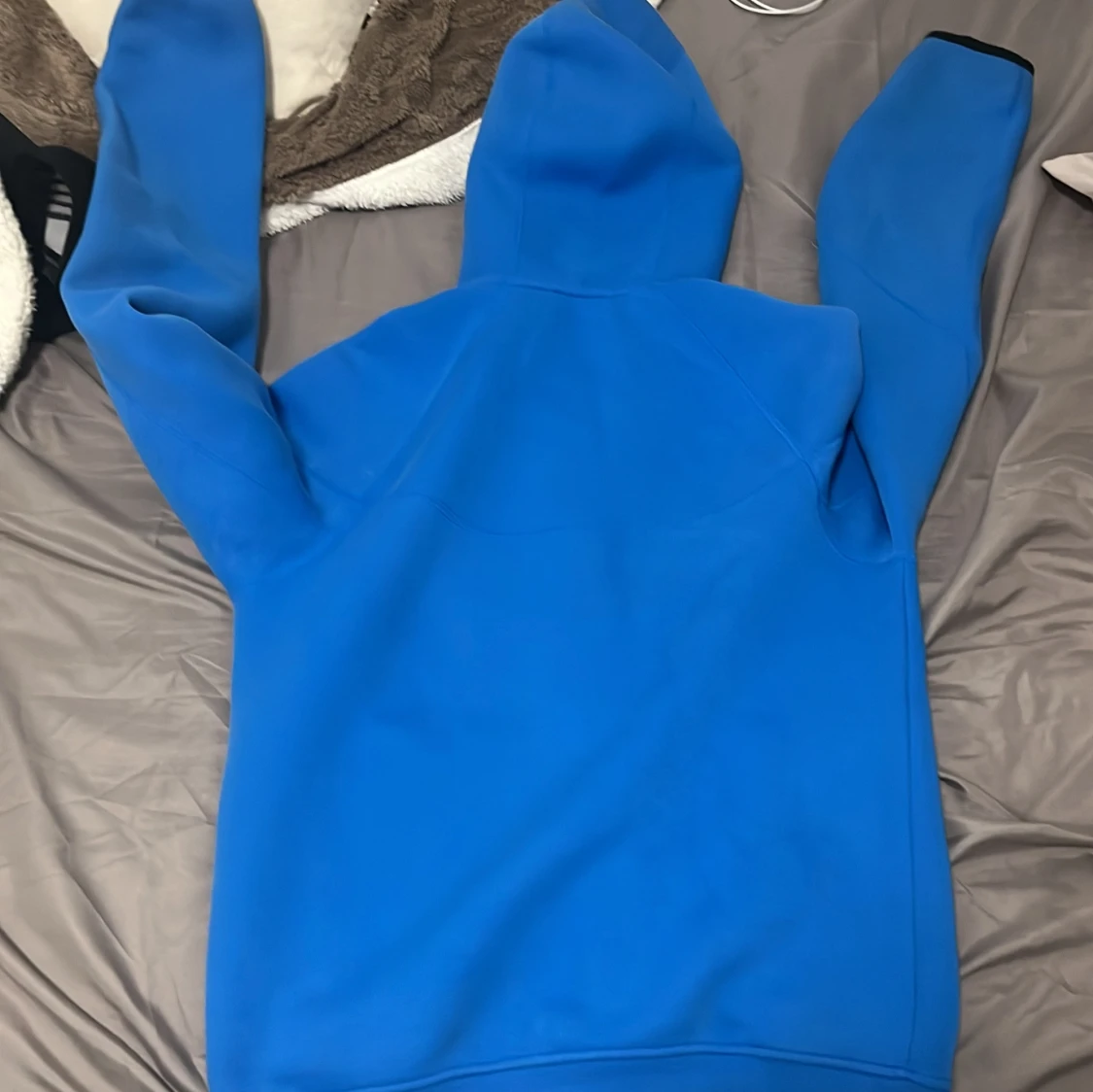 Blå Nike hoodiejacka med dragkedja - 1