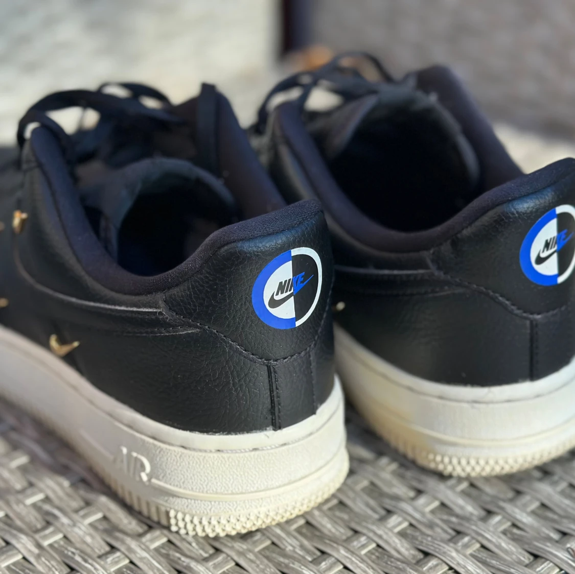 Nike Air Force 1 svart EUR 38 - 1