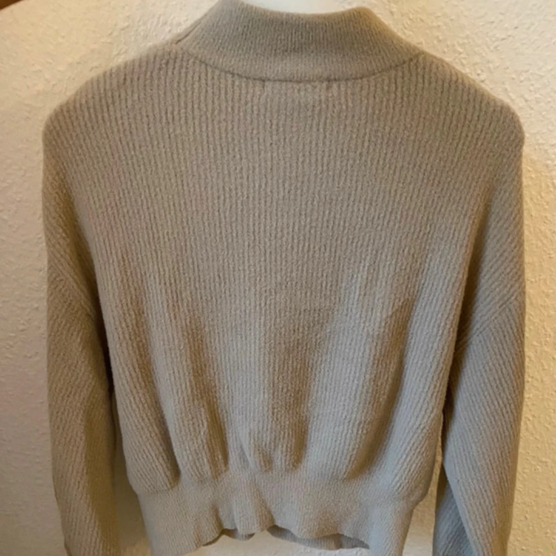 Beige stickad polotröja Pull&Bear - 1