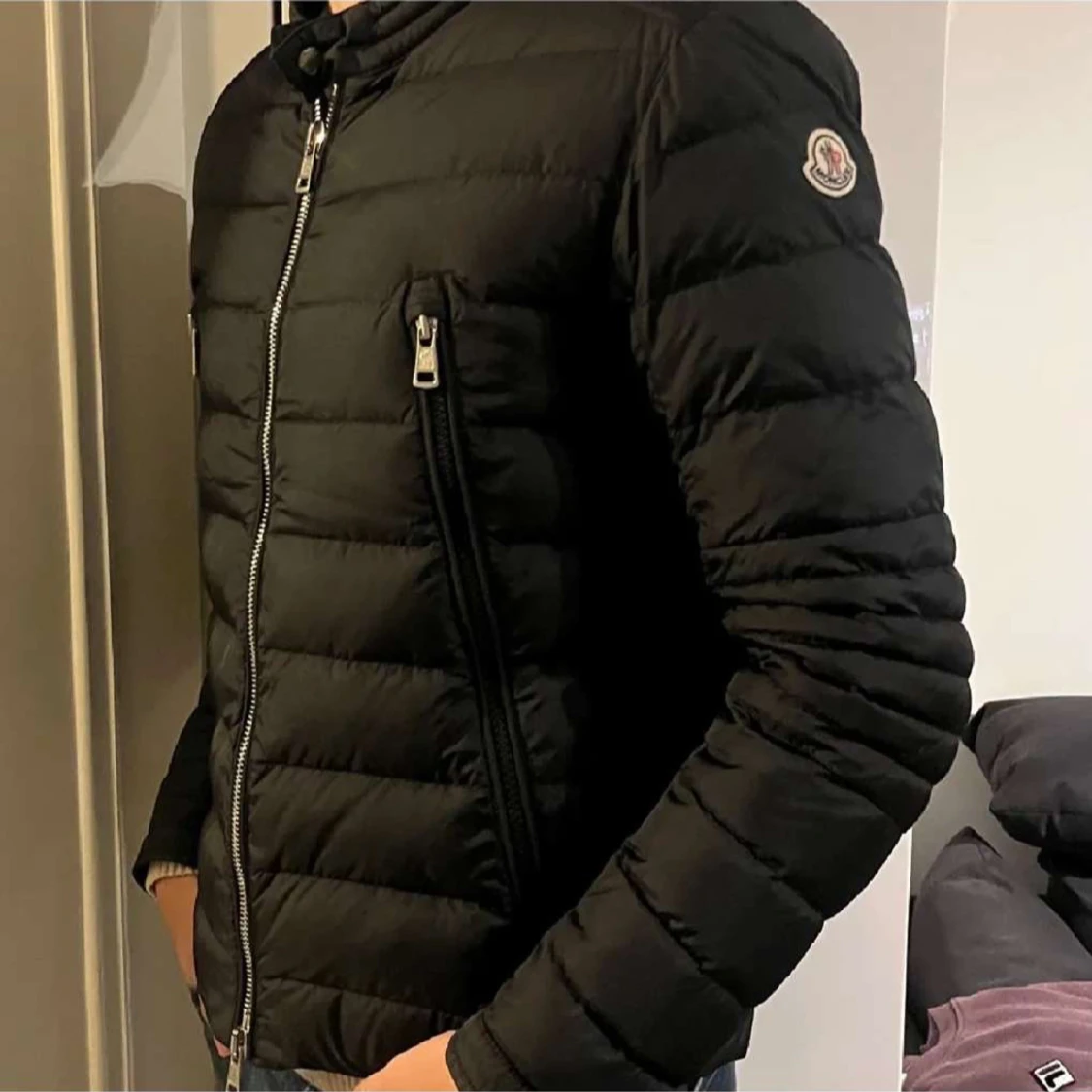 Svart Moncler pufferjacka herr - 2