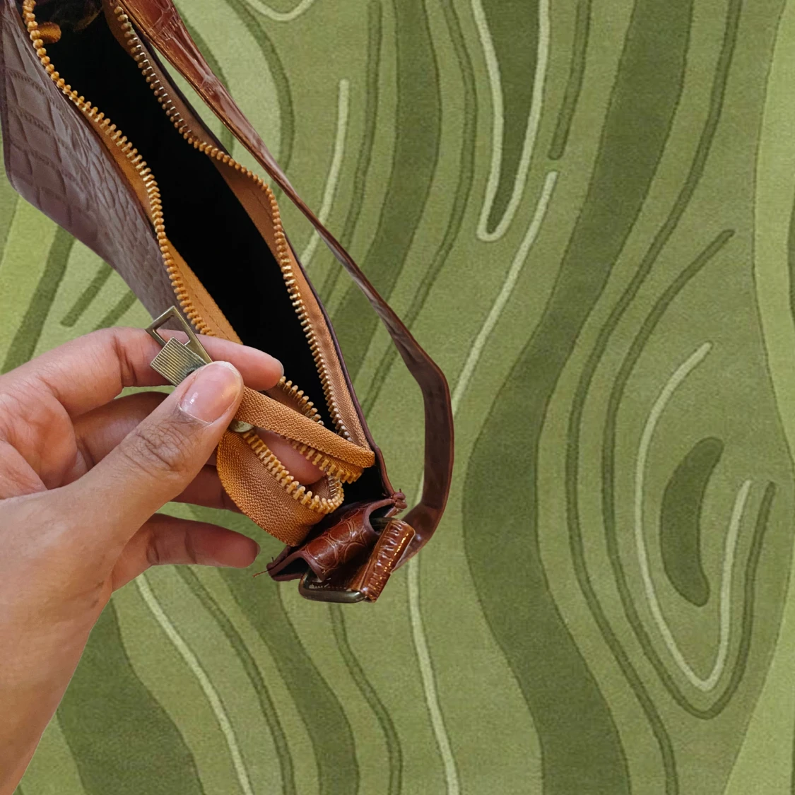 Brun axelväska  - 4