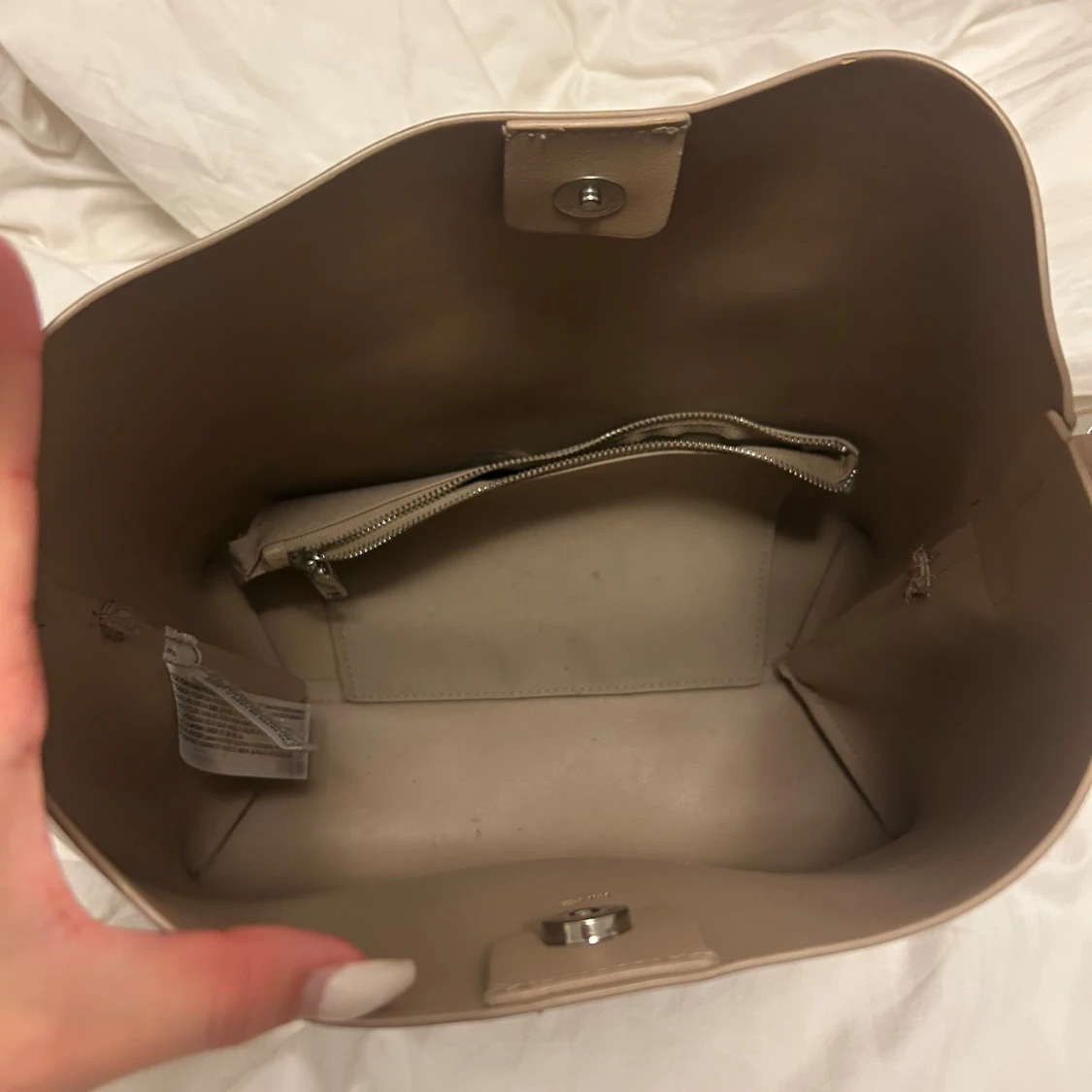 Beige mango väska  - 1